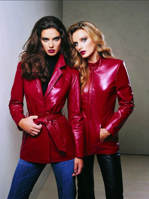 Ruby Red Belted Go Anywhere Jacket