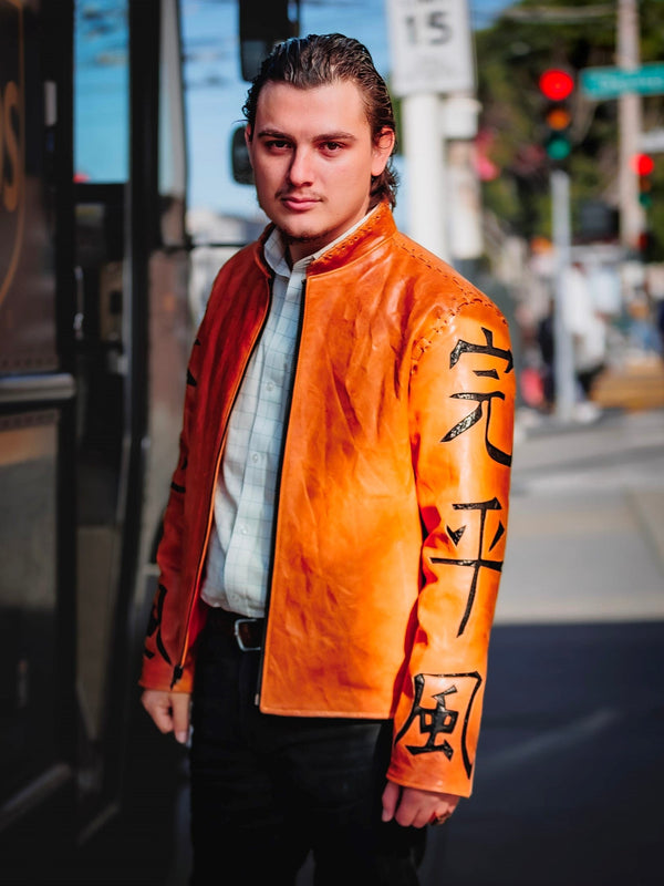 The Kanji Men's Jacket - Mandarin Collar