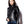 Charger l&#39;image dans la galerie, Women&#39;s Stand Up Collar Jacket (Black with Gold Zippers)
