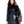 Cargar imagen en el visor de la galería, Women&#39;s Quilted Navy 7/8s Leather Coat
