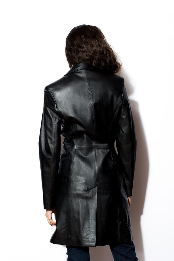 Women's West Coast Leather 4 Button 7/8's Coat